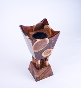 Premium Modern Mosque-Shaped Resin <b>Incense</b> Burner Premium Bakhoor Dish for Islamic Homes Made of Redwood Wood - Product Image 2