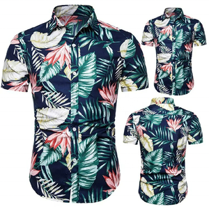 Camisa Hawaiana de Verano para Hombre, Tallas S-2XL, Estampado Floral, Transpirable, Manga Corta, Cuello con Solapa y Botones, Diseño Llamativo para la Playa - Product Image 2
