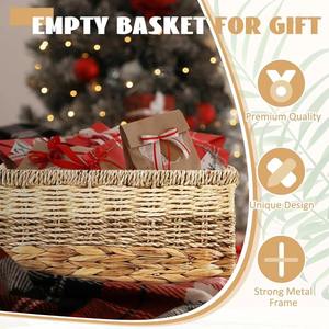 Cesta de Almacenamiento de Mimbre, Jacinto de Agua, Cesta de Almacenamiento Hecha a Mano, Venta al por Mayor, Ecológica, Hecha en Vietnam - Product Image 6