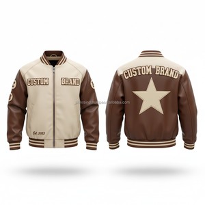 Hot Selling Men Plus Size Embroidered Windproof <b>Varsity</b> Baseball <b>Jackets</b> Custom Stand Collar Autumn Coats Wholesale College - Product Image 1