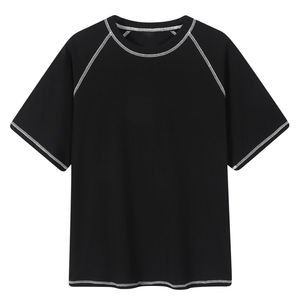 เสื้อยืดผู้ชายไซส์ใหญ่ ผ้าฝ้าย 100% พิมพ์ลาย 300gsm ทรงหลวม ไหล่ตก เสื้อยืดผู้ชายแบบเรียบ - Product Image 1