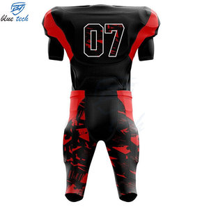 Men American Football Team Uniform Custom Football Jersey Pants Set Short Sublimation Printing Custom Team Name Logo Breathable - Product Image 2