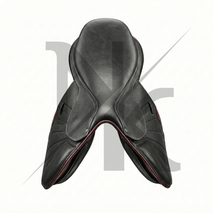 อานม้าอเนกประสงค์หนังแท้แบบอังกฤษพร้อมโครงไม้สำหรับขี่ม้าเดรสสาจ กระโดดข้ามสิ่งกีดขวาง และแข่งม้าจากอินเดีย - Product Image 2