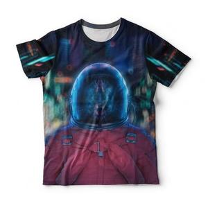 T-shirt à manches courtes pour homme avec imprimé d'art abstrait, coupe classique, col rond, style décontracté, impression par transfert par sublimation, 100% polyester - Product Image 3