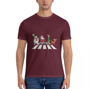 Camiseta navideña extragrande de alta calidad para hombre, camisetas navideñas divertidas informales, camiseta navideña de manga corta de verano, nuevo estilo. - Product Image 4