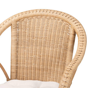 Chaise de salle à manger en rotin naturel, faite à la main, écologique, prix de gros imbattable, pour café et bistrot, d'un fabricant vietnamien. - Product Image 4