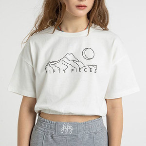 High Performance New Stylish Beat Arrival Comfortable Good Supplier Best Service High Quality Street Wear Printed Women Crop Top - Product Image 1