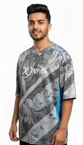 เสื้อยืดโอเวอร์ไซส์ผู้ชาย สไตล์สตรีทแวร์ พิมพ์ลายแบบซับลิเมชั่น แฟชั่นลำลอง ทรงปกติ เป็นมิตรต่อสิ่งแวดล้อม ระบายอากาศได้ดี แห้งเร็ว เหมาะสำหรับใส่ทุกวัน - Product Image 5