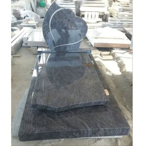 Monuments en forme de coeur pierres de granit monuments de pierre tombale noir complet - Product Image 2