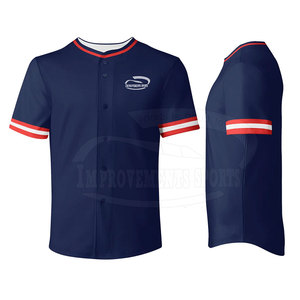 Vente en gros Bon marché Maillot de baseball à manches courtes Maillot de baseball Nouveau style de maillot de baseball - Product Image 3