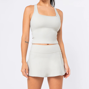 ชุดยูนิฟอร์มเทนนิส OEM ระบายอากาศได้ดี เสื้อเทนนิสน้ำหนักเบา พร้อมกระโปรงกางเกงขาสั้น ชุดกีฬาสำหรับมืออาชีพ - Product Image 3