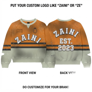 Premium ZAINI Men's 380 GSM 100% Cotton <b>Fleece</b> Acid Wash Streetwear Sweatshirt Breathable Eco-Friendly <b>Brown</b> for Custom - Product Image 1