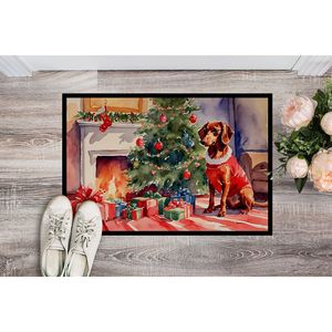 Teckel confortable paillasson de noël antidérapant lavable à poils bas 24H X 36W intérieur extérieur tapis d'entrée pour porte d'entrée - Product Image 2