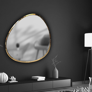 Renueva tu espacio con este elegante espejo con marco minimalista de acero inoxidable PVD. - Product Image 2