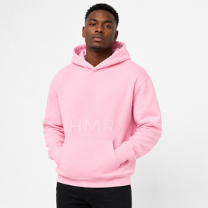 Sudadera con Capucha Extra Grande de Color Sólido de la Hermandad HMR, Sudadera de Algodón con Bolsillos, Largo Regular - Product Image 3