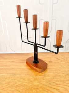 เชิงเทียนเหล็กดัดเจ็ดแขนคู่สำหรับตกแต่งบ้านและเครื่องใช้บนโต๊ะอาหาร - Product Image 2