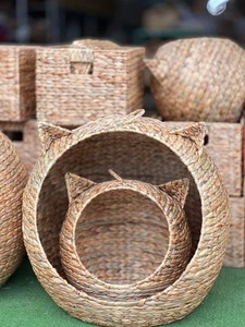 บ้านสัตว์เลี้ยงลูกบอลผักตบชวาทอสีสันสดใสของเล่นสัตว์เลี้ยงสำหรับแมวสุนัขนกนกแก้วและของเล่นอื่นๆ - Product Image 6