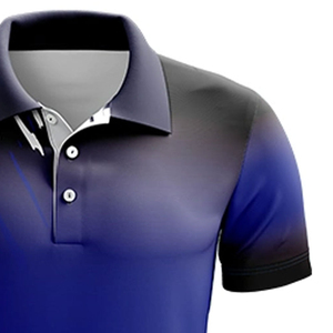 Chemises polo pour hommes respirantes, entièrement personnalisées avec logo imprimé, amples, unies, à manches courtes, de haute qualité, en gros, sublimation - Product Image 2
