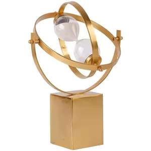 Modern Stylish Premium Quality Metal Hour Glass <b>Sand</b> <b>Timer</b> Stylish Home Office Table Decoration and Gift Idea - Product Image 2