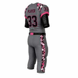Uniforme de Fútbol Americano Personalizado con Logotipo de Equipo OEM, Impresión Digital, Transpirable, de Secado Rápido, Malla de Lona Vintage, Protector, para Hombre - Product Image 5