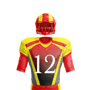Vente en gros de nouveaux uniformes de football américain personnalisés pour hommes, service OEM, 100% polyester, séchage rapide, coupe ajustée, 260g, Lamar Jackson - Product Image 5