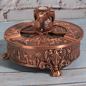 Cenicero de Aluminio sin Humo con Tapa, Resistente al Viento, Portátil, para Uso en Interiores y Exteriores, Decoración para el Hogar y la Oficina, Duradero y Resistente al Calor - Product Image 5