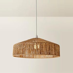 Abat-jour de plafond en jonc de mer, lampe suspendue tissée à la main, abat-jour naturel, éclairage bohème pour la maison, fournisseur du Vietnam - Product Image 6