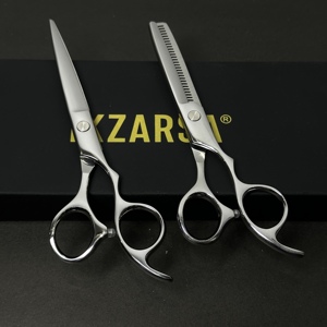 Tijeras de peluquería ergonómicas para diestros, de acero inoxidable con alto contenido de carbono, profesionales para salón, herramienta afilada para el cuidado del cabello. - Product Image 6