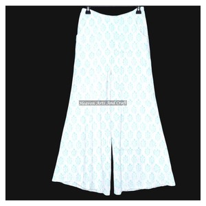 Pantalon Palazzo d'été en coton respirant léger et personnalisé pour femmes, pantalon à jambes larges pour le travail de bureau et l'utilisation quotidienne, pantalon #1 - Product Image 1