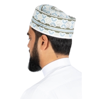 Topi Topi Oman gaya Afrika eksklusif pria, Topi untuk pria Afgani Masar atasan Afrika Nigeria buatan tangan Turki Omani Arab Kufiya Topi