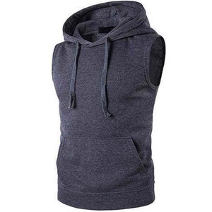 Vente en gros de gilets sans manches à capuche en coton personnalisés de qualité supérieure à prix avantageux, service OEM ODM - Product Image 3