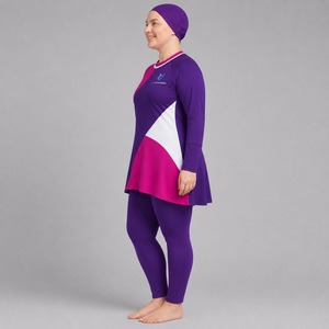 Women's Bmodest bikini set Islamic Swim Suit Muslim <b>Bathing</b> Suit Spandex/Nylon Material Breathable Animal Print Front - Product Image 2