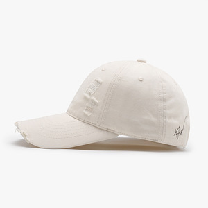 Casquettes de baseball personnalisées en coton blanc pour papa, vente en gros, marque privée - Product Image 2