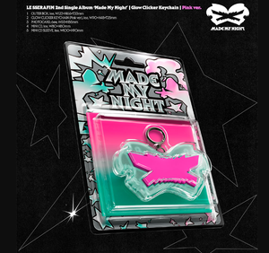 LE SSERAFIM Made My Night [Llavero Luminoso (Versión Rosa)] Segundo álbum sencillo - Product Image 2