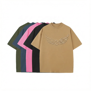 Camiseta de Manga Corta para Hombre, Cuello Redondo, Color Sólido, Corte Regular, Informal, 100% Algodón Jersey, Tejido Liso Teñido - Product Image 3