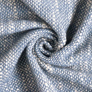 Plaid en coton 100% bleu, doux et de qualité supérieure, avec franges, design écologique, grande taille, pour canapé. - Product Image 4