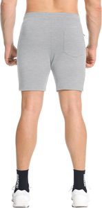 Pantalones Cortos Deportivos Ajustados para Hombre, Pantalones Cortos Deportivos de 5 Pulgadas para Correr, Hacer Ejercicio y Entrenamiento, con Bolsillos con Cremallera - Product Image 6