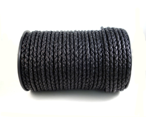 Black Braided <b>Leather</b> Cord Jewelry Findings Bolo Rope for Necklace <b>Bracelet</b> Earring Ring Making - Product Image 2