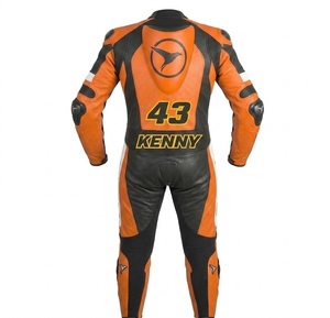 Combinaison de moto en cuir sur mesure de qualité supérieure MotoCP Racing 1 pièce, équipement de conduite avec bosse niveau 2 CE, fabriquée sur mesure - Product Image 2