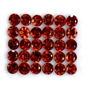 Granate Rojo Natural, Corte Brillante, Calibrado, Suelto, Certificado por Terceros, Sin Tratar, Tamaños de 4-14 mm, Sin Orificio, Listo para Usar - Product Image 2
