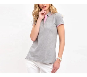 Venta Directa de Fábrica al por Mayor, Camiseta Polo de Manga Corta para Mujer, 100% Poliéster de Alta Calidad, con Logotipo Personalizado - Product Image 6