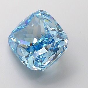 Diamant de laboratoire bleu non monté 5,03 carats, taille coussin, couleur fantaisie intense, pureté VVS2, approvisionnement direct fabricant pour la fabrication de bijoux - Product Image 3