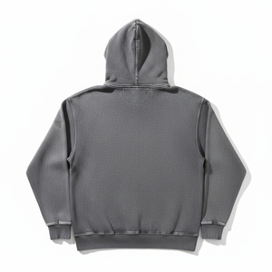 Manufacturer Wholesales High-quality Customized logo Acid Washed Hooded Long Hooded Autumn Hoodies and Men's Streetwear - Product Image 3