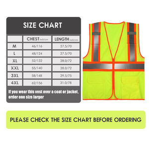 Gilet de sécurité industriel réfléchissant, gilet de sécurité haute visibilité pour les travailleurs du bâtiment, gilet de sécurité haute visibilité pour travaux en extérieur - Product Image 3