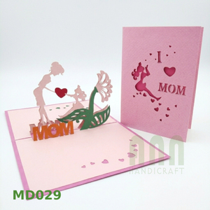 Tarjeta de Felicitación 3D Pop-up para el Día de la Madre, Tarjeta de Regalo de Papel para Cumpleaños, Día del Padre, Día de San Valentín, Baby Shower, Recuerdo de Fiesta - Product Image 1