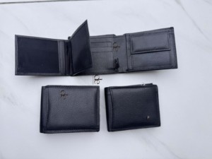 Latest Arrival Genuine Leather <b>Wallet</b> Slim <b>Wallet</b> Unisex Fold Closure <b>Black</b> Colour Credit Card Cash Holder Gift <b>for</b> Him Daily - Product Image 4