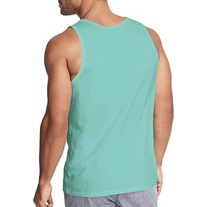 2025 New Arrival Men's Custom Color Solid Tank <b>Top</b> Quick Dry and Breathable for Casual Style <b>Plus</b> <b>Size</b> Wholesale - Product Image 1