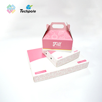 Boîtes à biscuits en carton de qualité alimentaire personnalisées avec logo Laminage mat de matériaux recyclés pour les emballages de boulangerie pour sushis