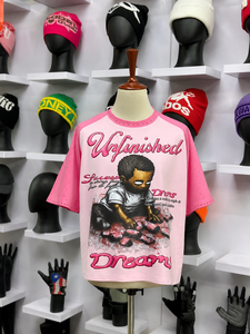 เสื้อยืดสตรีทแวร์ทรงปกติสำหรับผู้ชาย ผ้าฝ้าย 100% แขนเสื้อแบบแร็กแลน พิมพ์ลายกราฟิก  ผ้าฟลีซเนื้อหนา 300 กรัม ซักแบบวินเทจ ทรงฮิป - Product Image 5