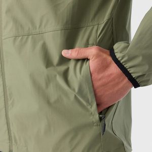 <b>Men's</b> Outdoor Windbreaker <b>Rain</b> <b>Jacket</b> Solid Color Casual Outdoor Wear Front Zip-Up Polyester <b>Lightweight</b> Windbreaker <b>Jacket</b> - Product Image 5